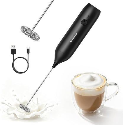 Electric Milk Frother, Automatic Foam Maker for Coffee, Lattes, Cappuccino, Hot Chocolate, Perfect Gift for Coffee Lovers