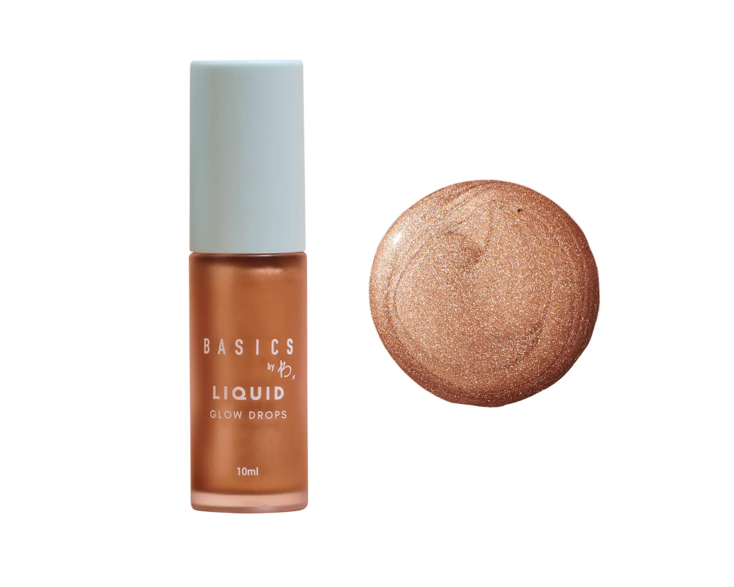 Basics by B Liquid Glow Drops – Radiant Highlighting Drops with Wand Applicator, Marbella • Tulum • Miami Shades for Effortless Glow