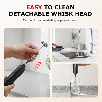 Electric Milk Frother, Automatic Foam Maker for Coffee, Lattes, Cappuccino, Hot Chocolate, Perfect Gift for Coffee Lovers