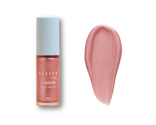 Basics by B Liquid Glow Drops – Radiant Highlighting Drops with Wand Applicator, Marbella • Tulum • Miami Shades for Effortless Glow